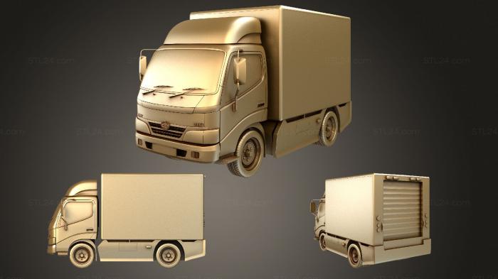 Vehicles (Hino 300 Box 2012, CARS_1777) 3D models for cnc